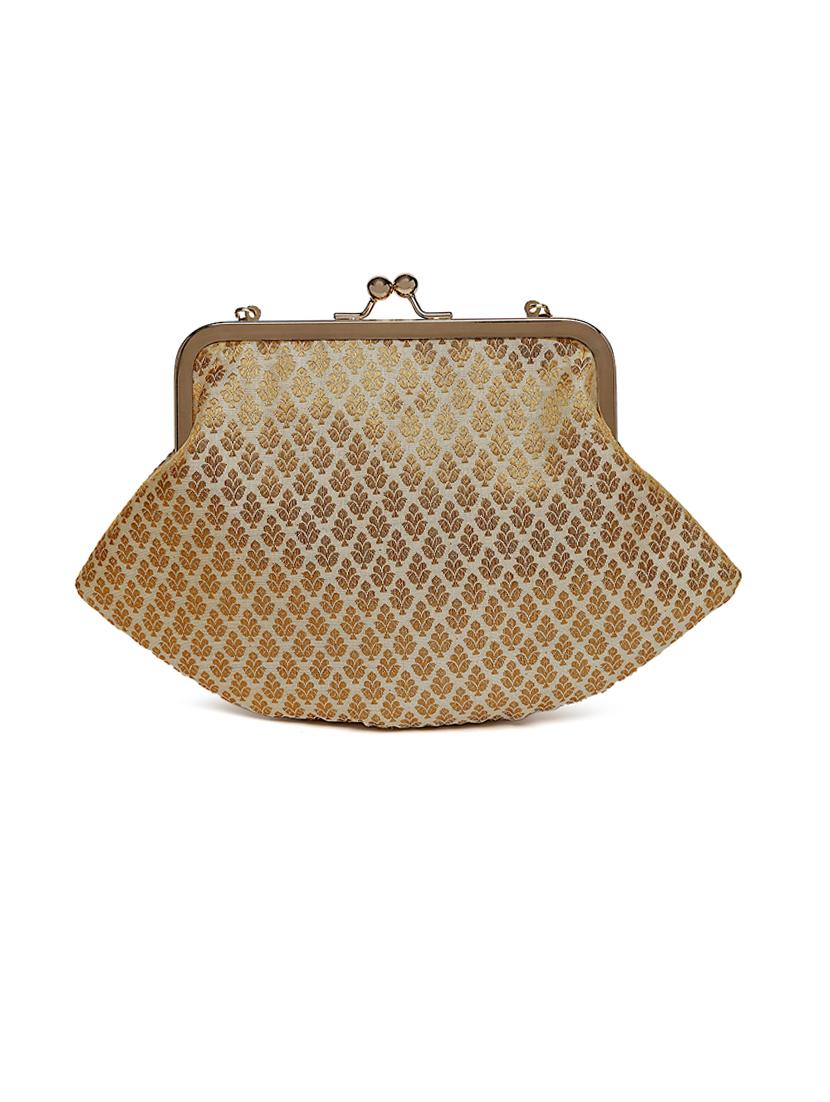 gold embroidery regular clutch - 18281411 - Zoom Image - 2