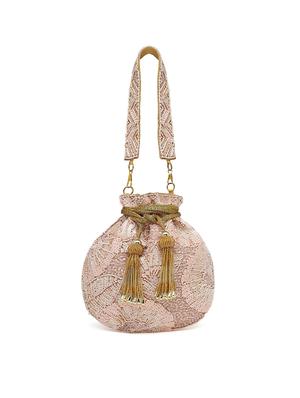 pink sequined regular potli - 18281412 - Standard Image - 6