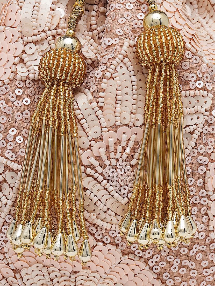 pink sequined regular potli - 18281412 - Zoom Image - 4