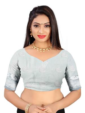 black art silk woven saree with blouse - 18281631 - Standard Image - 3