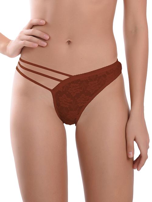 brown net bikini panty - 18281648 - Standard Image - 1