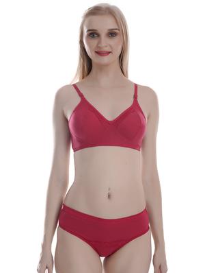 pack of 2 solid bra and panty set - 18281958 - Standard Image - 2