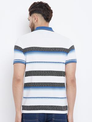 blue striped polo t-shirt - 18282464 - Standard Image - 4