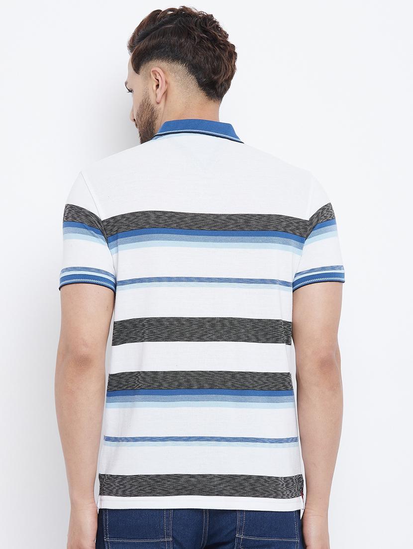 blue striped polo t-shirt - 18282464 - Zoom Image - 4
