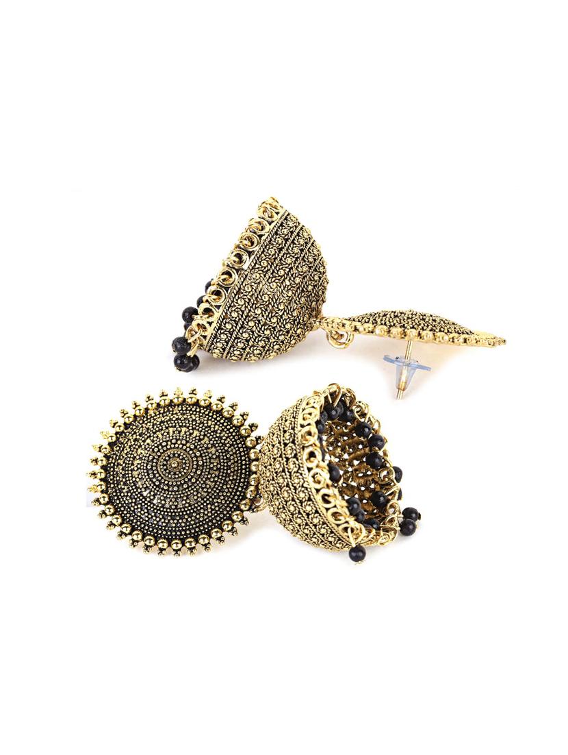 graceful delightful jhumka earrings - 18283341 - Zoom Image - 4