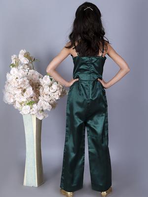 green cut out detail jump suit - 18283422 - Standard Image - 3