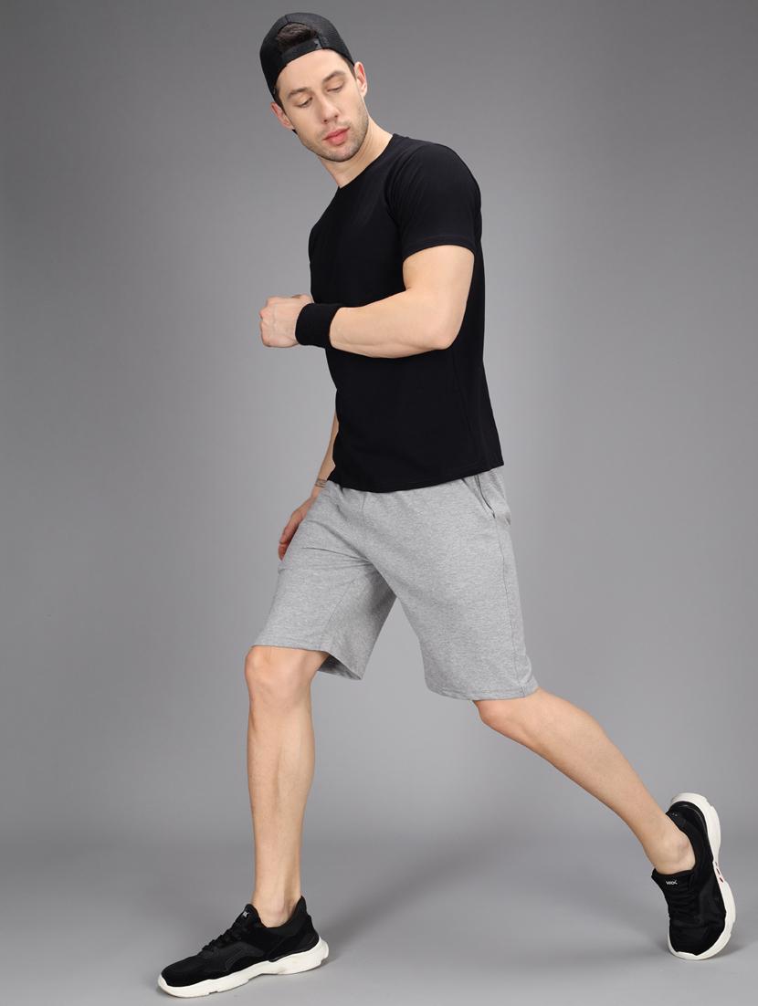 grey melange short - 18283983 - Zoom Image - 4