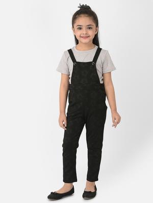 black solid dungaree - 18284275 - Standard Image - 2