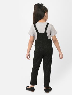 black solid dungaree - 18284275 - Standard Image - 4