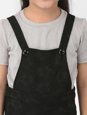 black solid dungaree - 18284275 - Standard Image - 6
