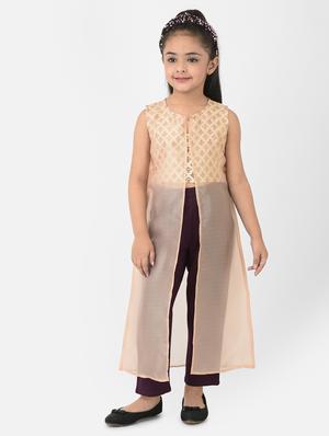 beige printed suit set - 18284278 - Standard Image - 2