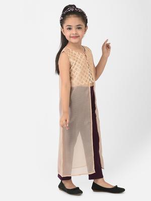 beige printed suit set - 18284278 - Standard Image - 4