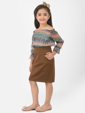 brown printed twin sets - 18284280 - Standard Image - 2
