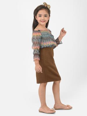 brown printed twin sets - 18284280 - Standard Image - 3