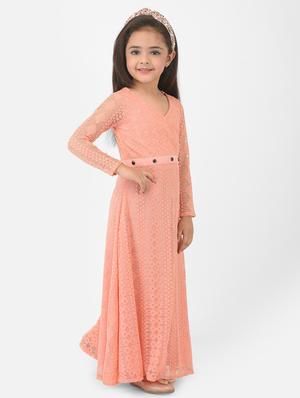pink embroidered frock - 18284304 - Standard Image - 3