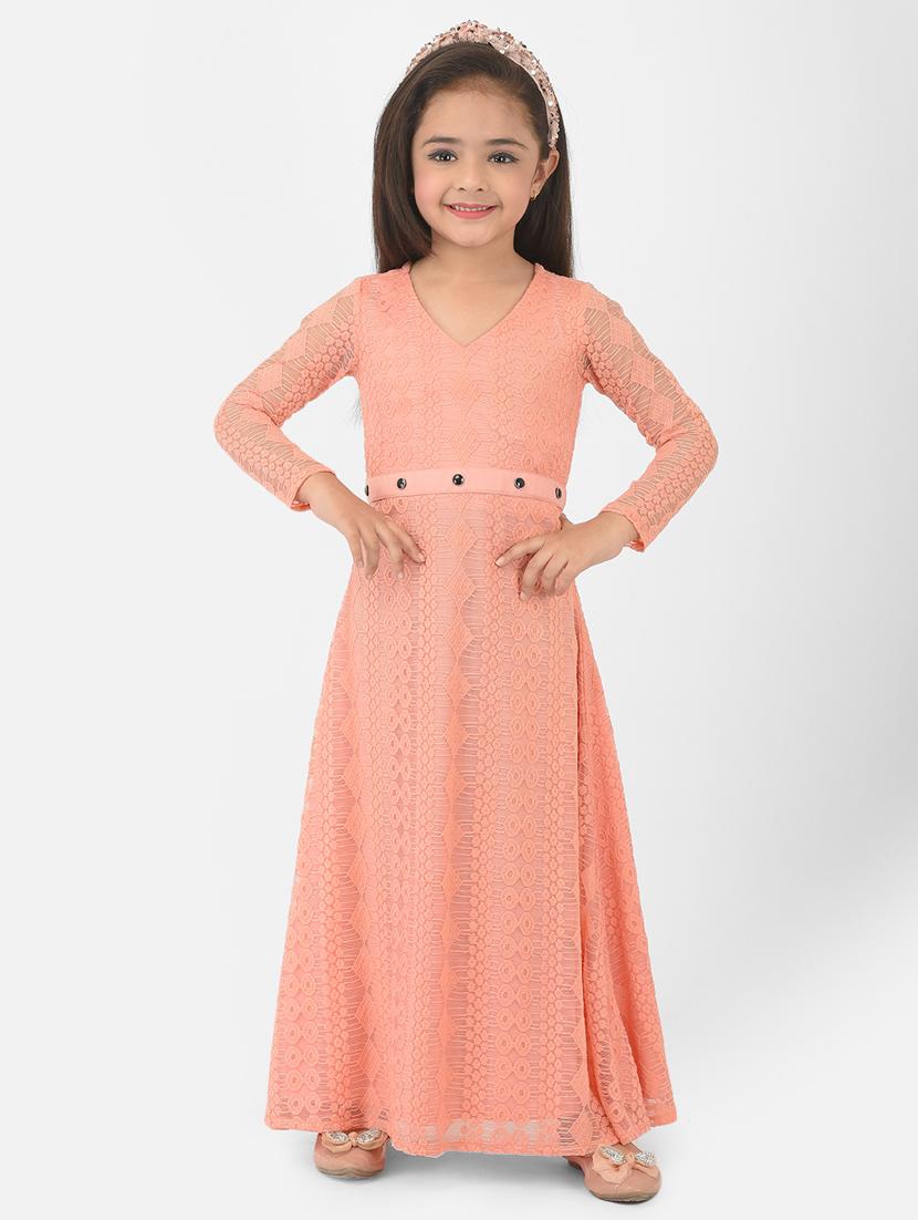 pink embroidered frock - 18284304 - Zoom Image - 1