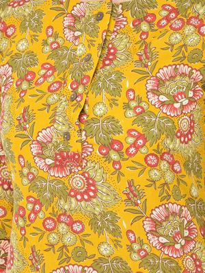 yellow printed a-line kurta - 18284558 - Standard Image - 6