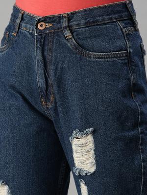 high rise stone washed jean - 18285652 - Standard Image - 5