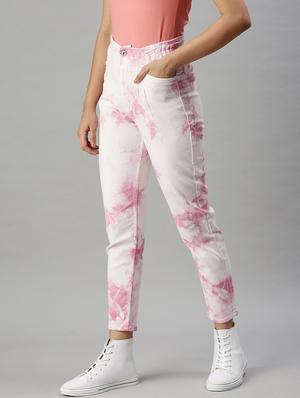 high rise tie & dye jean - 18285672 - Standard Image - 2