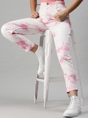 high rise tie & dye jean - 18285672 - Standard Image - 5