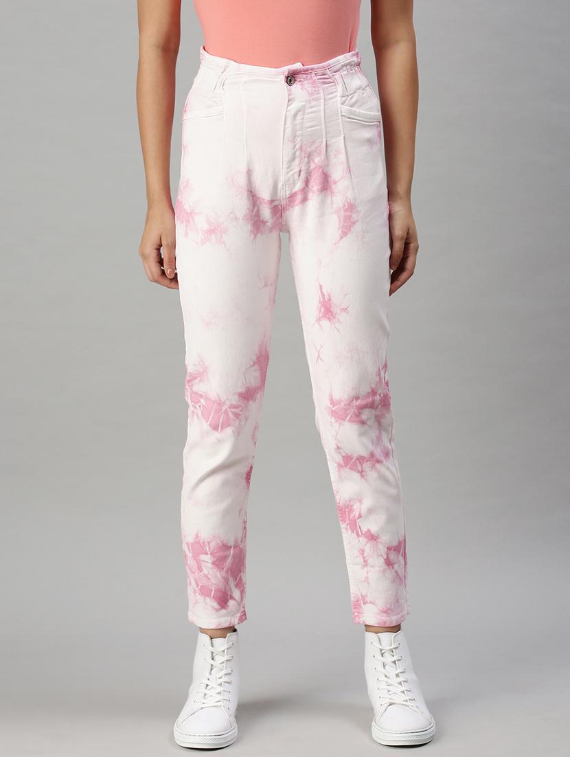 high rise tie & dye jean - 18285672 - Zoom Image - 1
