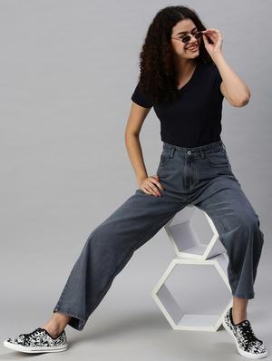 high rise stone washed jean - 18285677 - Standard Image - 4