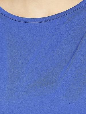 round neck solid shift dress - 18286491 - Standard Image - 5
