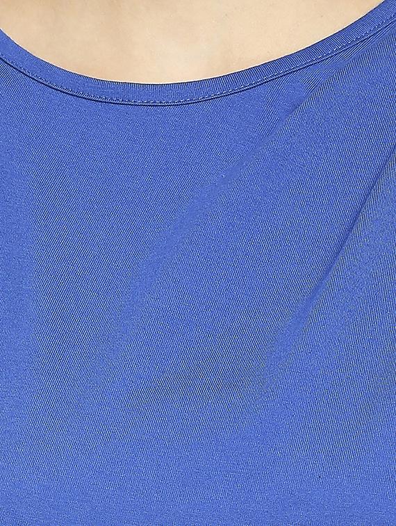round neck solid shift dress - 18286491 - Zoom Image - 5
