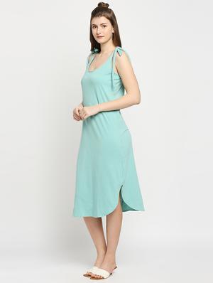 tie knot shoulder shift dress - 18286500 - Standard Image - 2