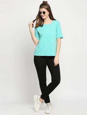 round neck solid tee - 18286503 - Standard Image - 4