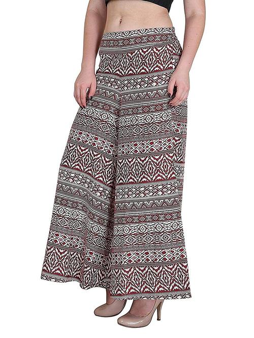 mid rise printed palazzo - 18287080 - Standard Image - 1