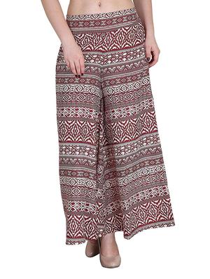 mid rise printed palazzo - 18287080 - Standard Image - 3