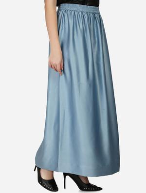 mid rise solid side slit skirt - 18287084 - Standard Image - 3