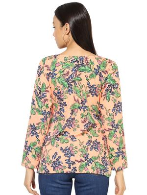 long sleeve floral regular top - 18287722 - Standard Image - 3