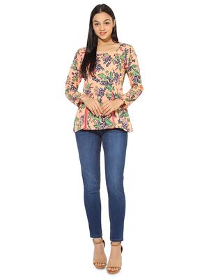 long sleeve floral regular top - 18287722 - Standard Image - 4