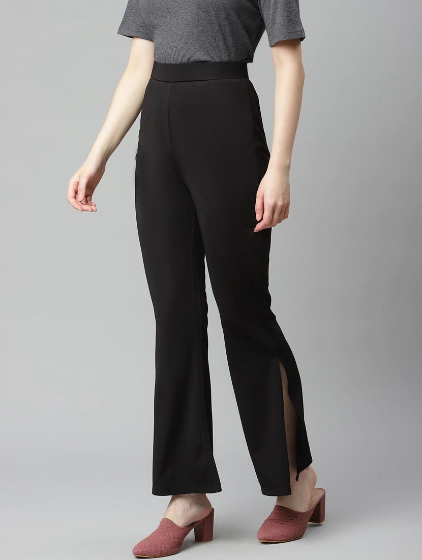 high rise solid wide leg trouser - 18288699 - Zoom Image - 2