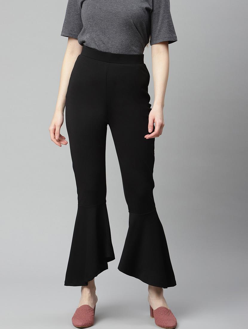 high rise solid wide leg trouser - 18288702 - Zoom Image - 1