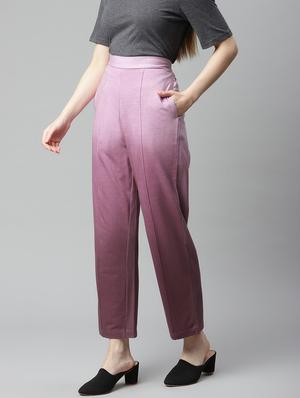 high rise flat front trouser - 18288703 - Standard Image - 2