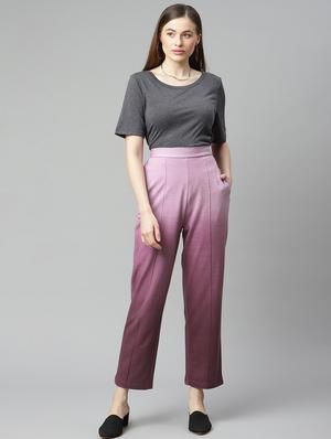 high rise flat front trouser - 18288703 - Standard Image - 4