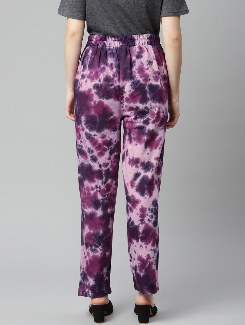 high rise tie & dye flat front trouser - 18288706 - Zoom Image - 3