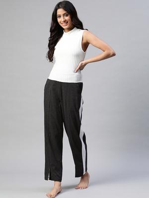 high rise side taped track pant - 18288713 - Standard Image - 4