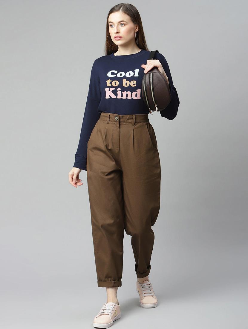 mid rise solid chinos trouser - 18288726 - Zoom Image - 3