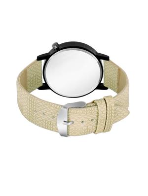 mt-19 white watch with genuine leather strap for boys - 18289303 - Standard Image - 3