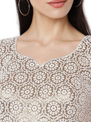 white cotton embroidered blouse - 18289322 - Standard Image - 6