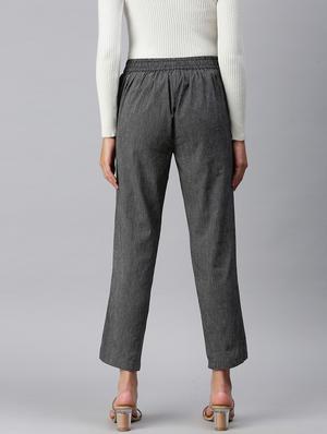 mid rise cigarette pants trouser - 18289798 - Standard Image - 3
