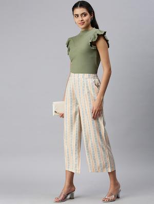 mid rise straight palazzo - 18289849 - Standard Image - 5