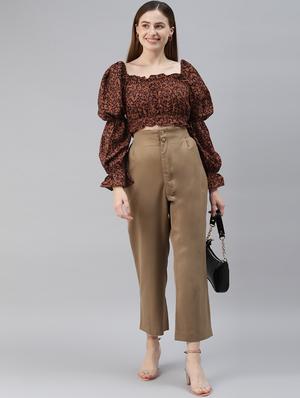 square neck floral top - 18290069 - Standard Image - 4
