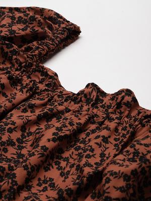 square neck floral top - 18290069 - Standard Image - 5