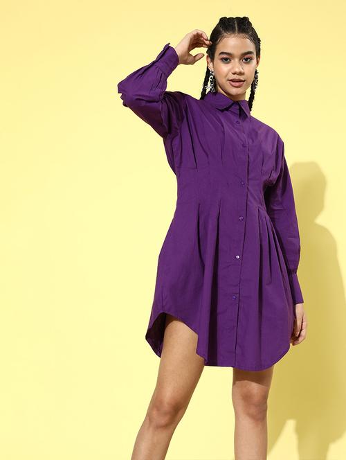 women's shirt solid dress - 18290183 -  Standard Image - 0