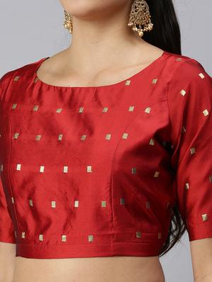 red printed blouse - 18290414 - Standard Image - 6